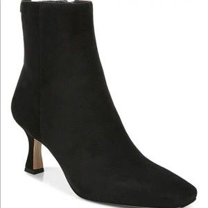 Sam Edelman Womens Black Suede Lizzo  Kitten Heel Ankle Booties Size 7.5